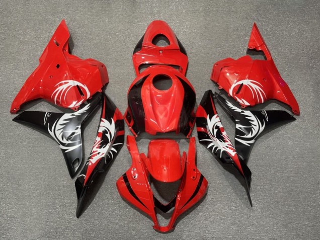 Purchase 2009-2012 Glossy Red Black Dragon Honda CBR600RR Motorcycle Fairings UK