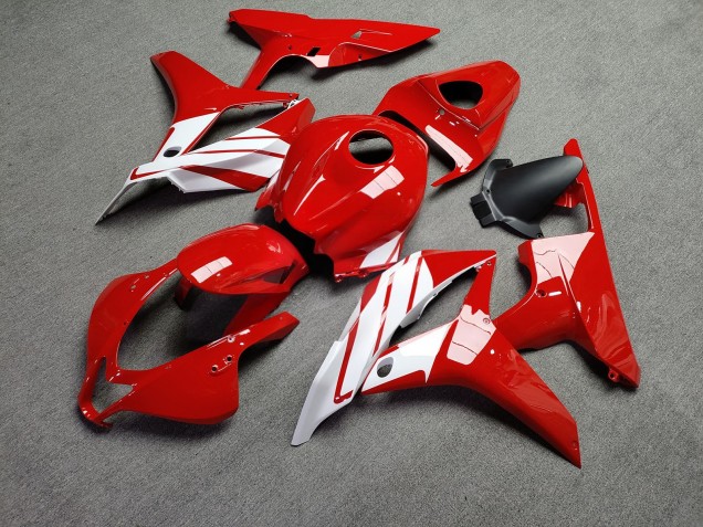 Purchase 2007-2008 Glossy Red & White Honda CBR600RR Motorcycle Fairings UK