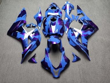 Purchase 2007-2008 Glossy Blue & Purple Camo Honda CBR600RR Motorcycle Fairings UK