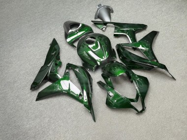 Purchase 2007-2008 Glossy Green Carbon Fiber Style Honda CBR600RR Motorcycle Fairings UK