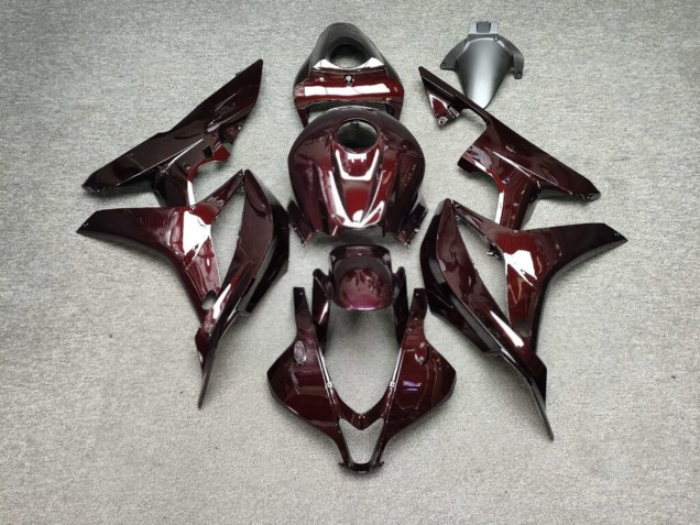 Purchase 2007-2008 Glossy Maroon Red Carbon Fiber Style Honda CBR600RR Motorcycle Fairings UK