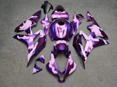 Purchase 2007-2008 Glossy Purple Pink Camo Honda CBR600RR Motorcycle Fairings UK