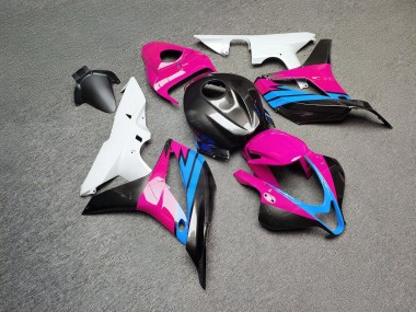 Purchase 2007-2008 Glossy Black White Blue Pink Honda CBR600RR Motorcycle Fairings UK