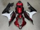 Purchase 2007-2008 Deep Red Matte Black Glossy White Honda CBR600RR Motorcycle Fairings UK