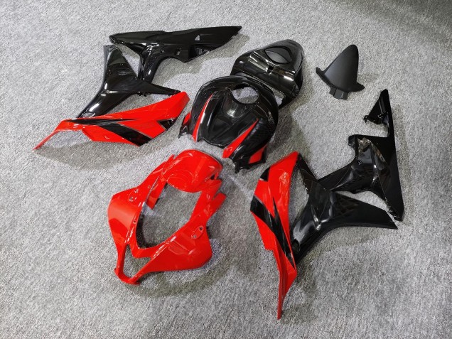 Purchase 2007-2008 Glossy Black Red Honda CBR600RR Motorcycle Fairings UK