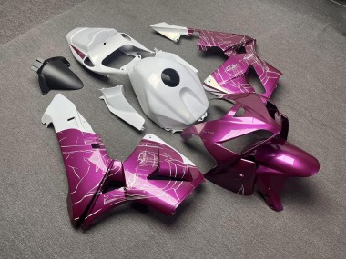 Purchase 2005-2006 Glossy Pink & White with Gold Pearl Flakes Honda CBR600RR Motorcycle Fairings UK