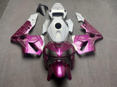 Purchase 2005-2006 Glossy Pink & White with Gold Pearl Flakes Honda CBR600RR Motorcycle Fairings UK