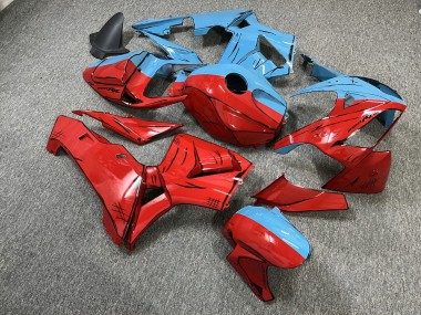 Purchase 2005-2006 Glossy Red & Light Blue Split Honda CBR600RR Motorcycle Fairings UK
