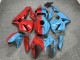 Purchase 2005-2006 Glossy Red & Light Blue Split Honda CBR600RR Motorcycle Fairings UK