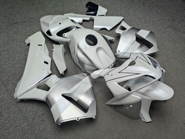 Purchase 2005-2006 Glossy White Silver Black Honda CBR600RR Motorcycle Fairings UK