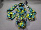 Purchase 2005-2006 Glossy Yellow Blue Camo Honda CBR600RR Motorcycle Fairings UK