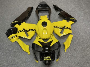 Purchase 2003-2004 Glossy Yellow Repsol Honda CBR600RR Motorcycle Fairings UK