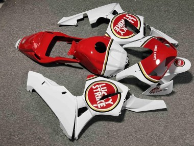Purchase 2003-2004 Glossy White Red Lucky Strike Honda CBR600RR Motorcycle Fairings UK