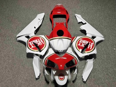 Purchase 2003-2004 Glossy White Red Lucky Strike Honda CBR600RR Motorcycle Fairings UK