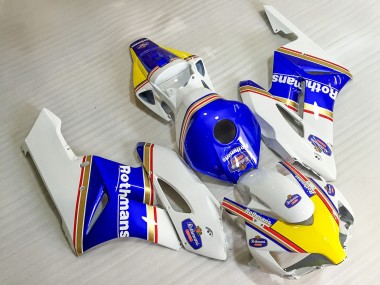Purchase 2004-2005 White Blue Yellow Rothmans Honda CBR1000RR Motorcycle Fairings UK