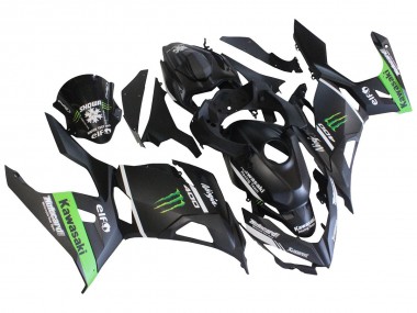 Purchase 2018-2024 Matte Black Green Monster Showr Snow Kawasaki EX400 Motorcycle Fairings UK