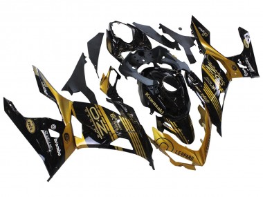 Purchase 2018-2024 Gold Glossy Black Kawasaki EX400 Motorcycle Fairings UK