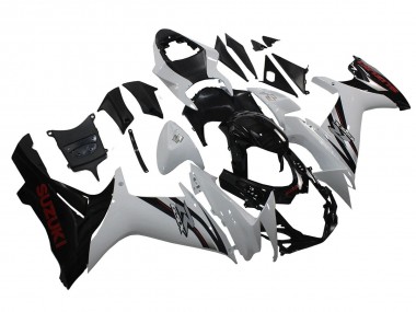 Purchase 2011-2024 White Glossy Black Suzuki GSXR 600/750 Motorcycle Fairings UK