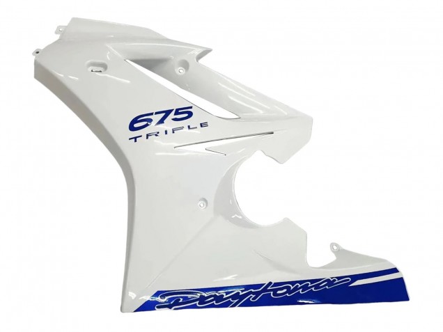 Purchase 2006-2008 White Blue Triumph Daytona 675 Motorcycle Fairings UK