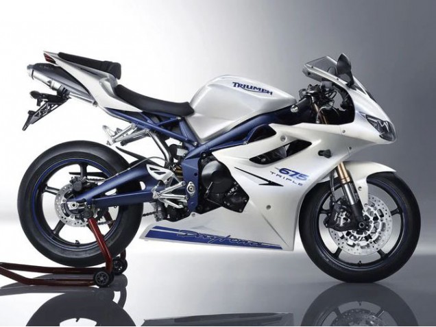 Purchase 2006-2008 White Blue Triumph Daytona 675 Motorcycle Fairings UK Purchase 2006-2008 White Blue Triumph Daytona 675 Motorcycle Fairings UK