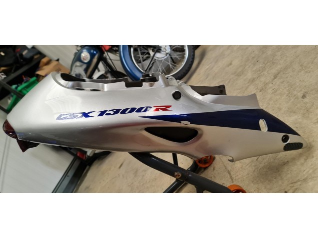 Purchase 1996-2007 Blue White Suzuki GSXR 1300 Hayabusa Motorcycle Fairings UK
