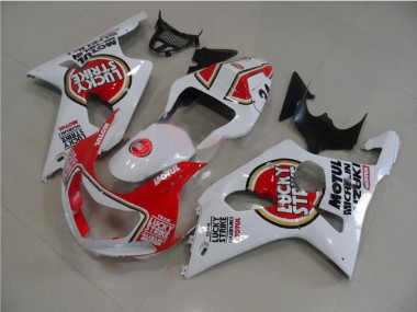 Purchase 2000-2002 White Red Lucky Strike Suzuki GSXR 1000 Motorcycle Fairings UK