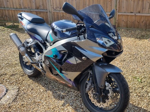 Purchase 2002-2003 Blue Silver Kawasaki Ninja ZX9R Motorcycle Fairings UK