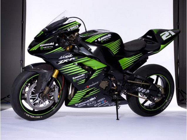 Purchase 2006-2007 Glossy Black Green White Kawasaki ZX10R Motorcycle Fairings UK