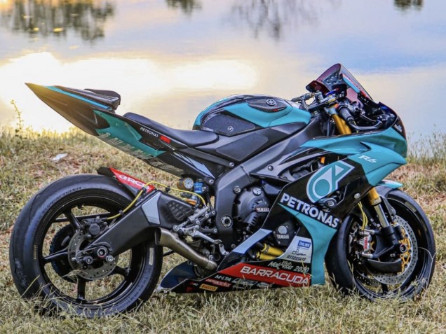 Purchase 2008-2016 Light Green White Black Petronas Yamaha YZF R6 Motorcycle Fairings UK