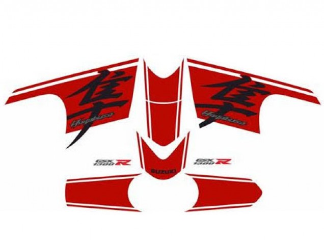 Purchase 2008-2020 Glossy Black Red Suzuki GSXR 1300 Hayabusa Motorcycle Fairing UK