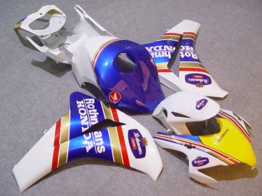 Purchase 2008-2011 White Blue Yellow Gold Rothmans Honda CBR1000RR Motorcycle Fairings UK