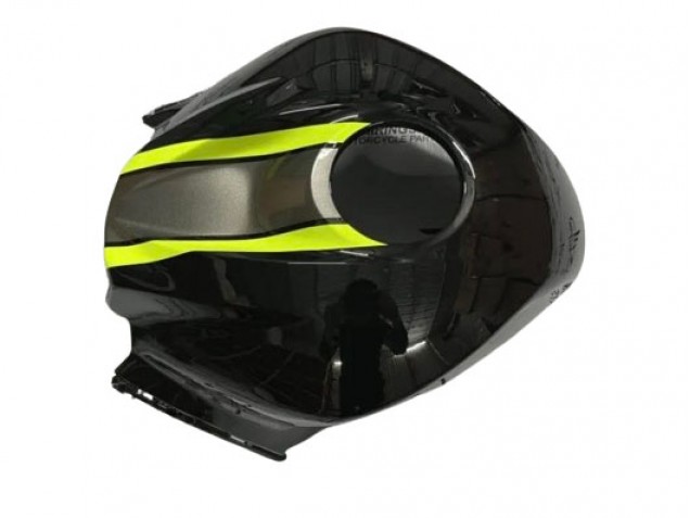 Purchase 2007-2008 Glossy Black High Viz Yellow Honda CBR600RR Motorcycle Fairings UK