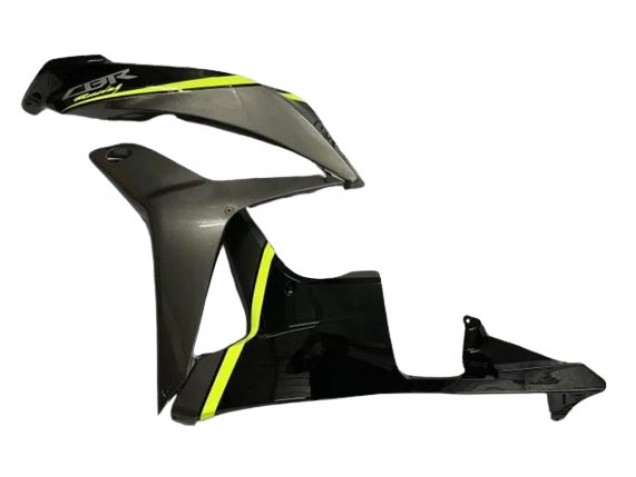 Purchase 2007-2008 Glossy Black High Viz Yellow Honda CBR600RR Motorcycle Fairings UK