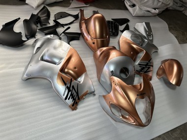 Purchase 1996-2007 Light Brown Silver Suzuki GSXR 1300 Hayabusa Motorcycle Fairings UK