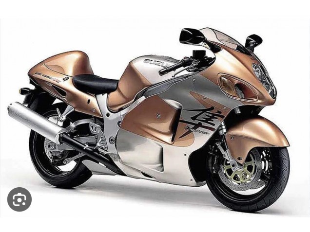 Purchase 1996-2007 Light Brown Silver Suzuki GSXR 1300 Hayabusa Motorcycle Fairings UK