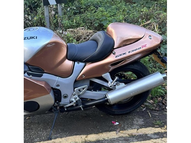 Purchase 1996-2007 Light Brown Silver Suzuki GSXR 1300 Hayabusa Motorcycle Fairings UK