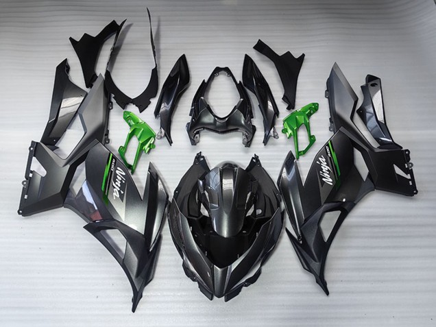 Purchase 2018-2024 Glossy Black Matte Black Green White Kawasaki EX400 Motorcycle Fairings UK
