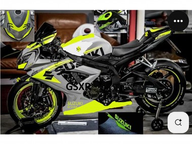 Purchase 2004-2005 Grey Lemon Green Black Suzuki GSXR 750 Motorcycle Fairings UK