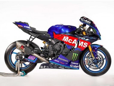 Purchase 2002-2003 Blue Red McAMS Green Monster Yamaha YZF R1 Motorcycle Fairings UK