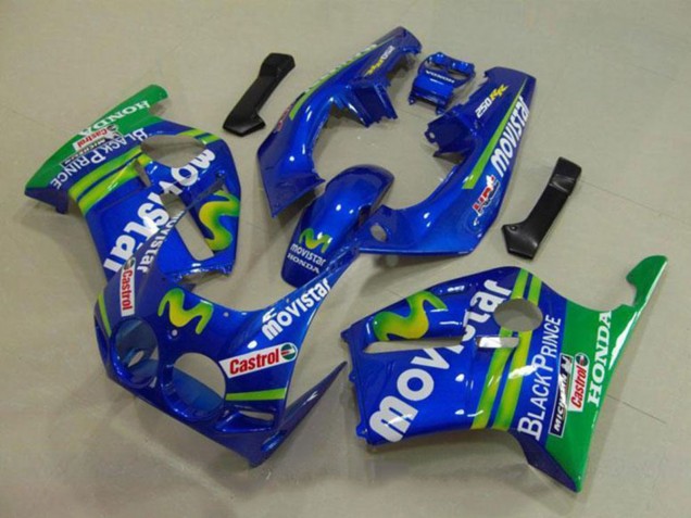 Purchase 1988-1989 Blue Green White MoviStar Red Castrol Honda CBR250RR MC19 Motorcycle Fairings UK