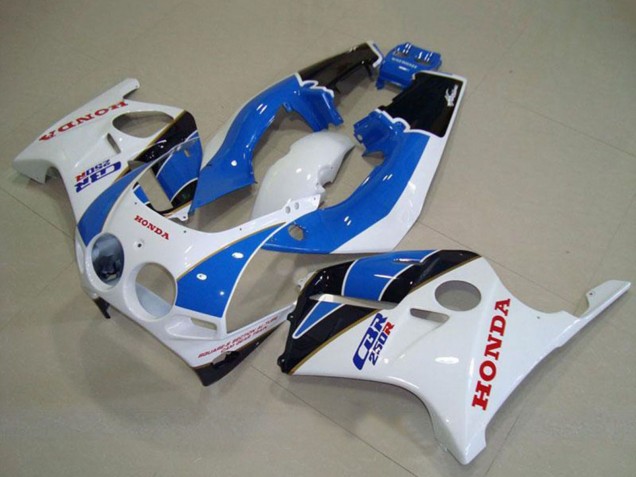 Purchase 1988-1989 White Light Blue Glossy Black Honda CBR250RR MC19 Motorcycle Fairings UK