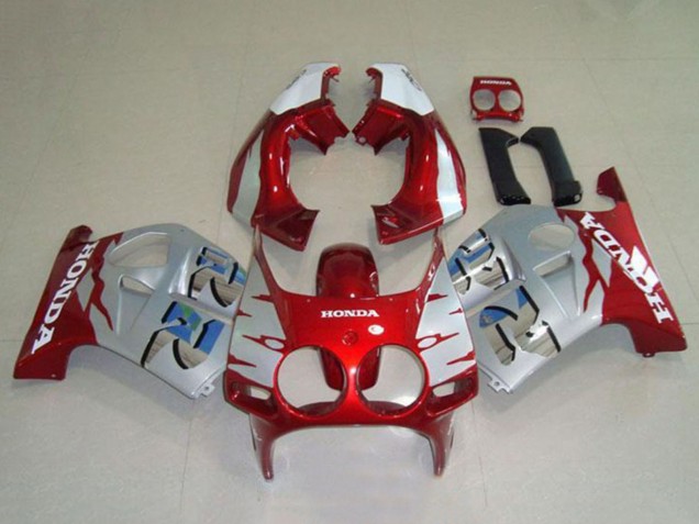 Purchase 1988-1989 Silver White Red Honda CBR250RR MC19 Motorcycle Fairings UK