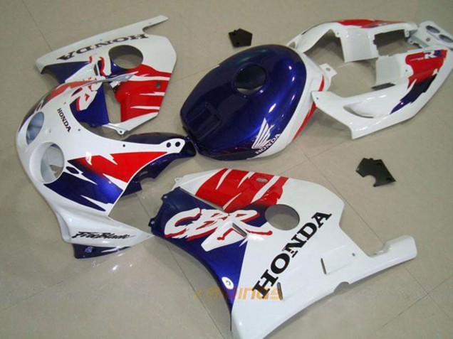Purchase 1990-1998 White Red Blue Honda CBR250RR MC22 Motorcycle Fairing UK