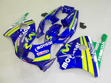 Purchase 1990-1998 Blue Yellow Green MoviStar Castrol Honda CBR250RR MC22 Motorcycle Fairings UK
