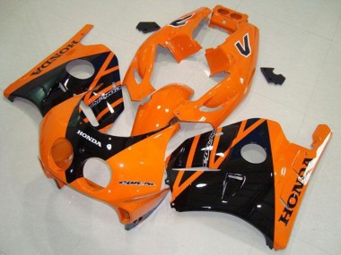 Purchase 1990-1998 Orange Glossy Black Honda CBR250RR MC22 Motorcycle Fairings UK