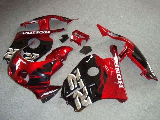 Purchase 1990-1998 Red Glossy Black Honda CBR250RR MC22 Motorcycle Fairings UK