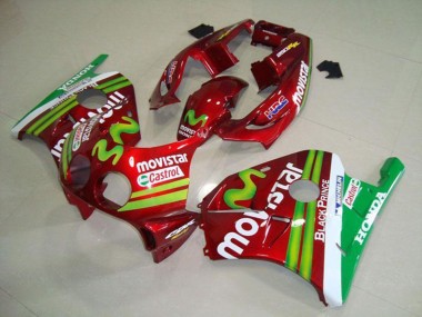 Purchase 1990-1998 Red White Green MoviStar Honda CBR250RR MC22 Motorcycle Fairings UK