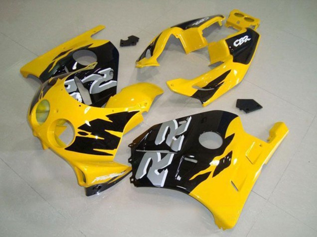 Purchase 1990-1998 Yellow Glossy Black Honda CBR250RR MC22 Motorcycle Fairing UK
