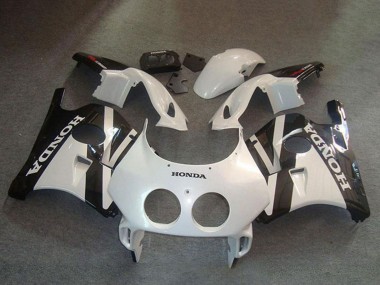 Purchase 1990-1998 White Glossy Black Honda CBR250RR MC22 Motorcycle Fairing Kits UK