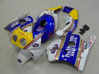Purchase 1990-1998 White Blue Yellow Rothmans Honda CBR250RR MC22 Motorcycle Fairings UK